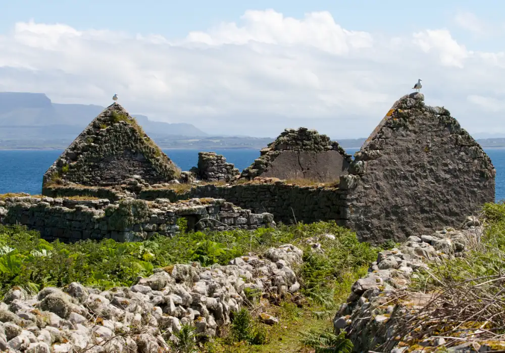 Monastic ruins on Inishmurray Island