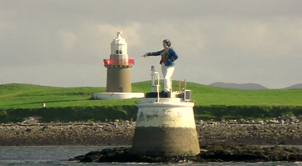 Oyster Island Lighthouse near Rosses Point, County Sligo, Ireland