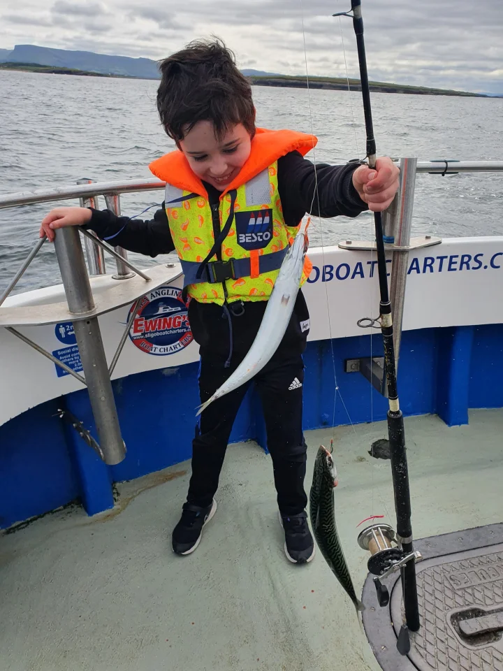 Sligo Boat Charters Kids Fishing Activity