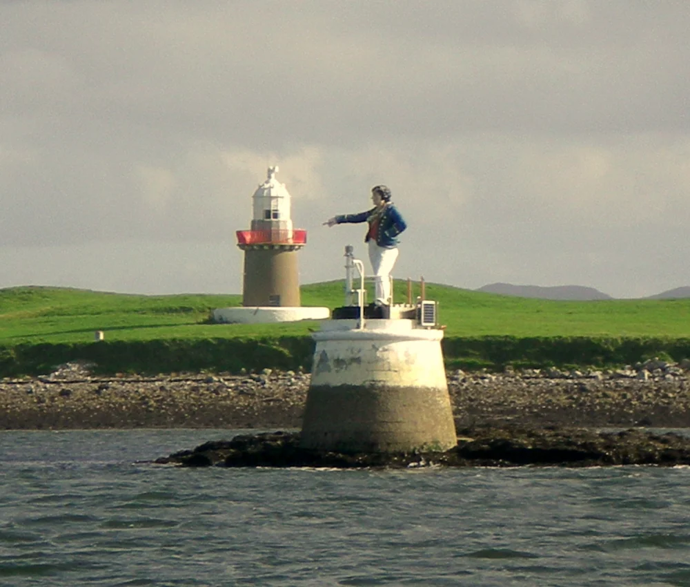 The Metal Man and Oyster Island Lighthouse