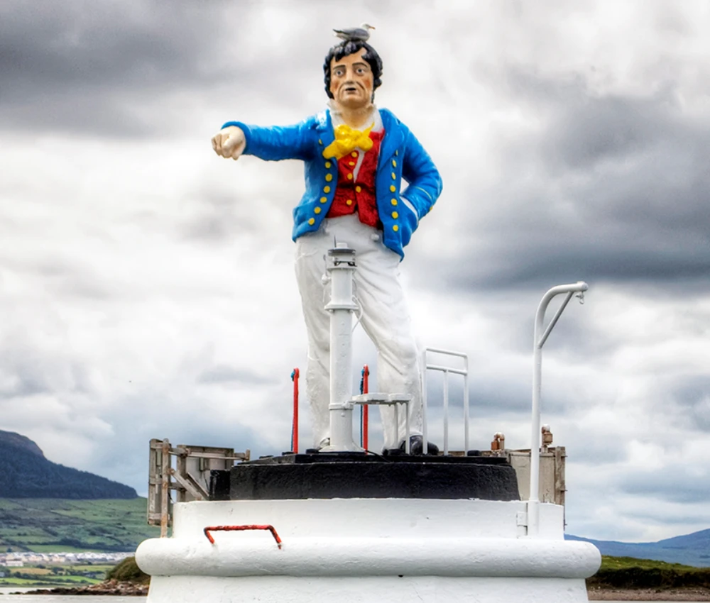 The Metal man in Oyster Island