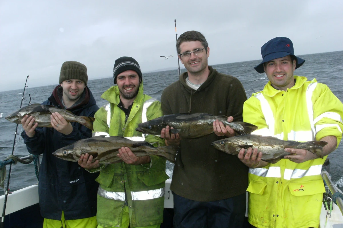 People enjoying the thrill of sea fishing adventures