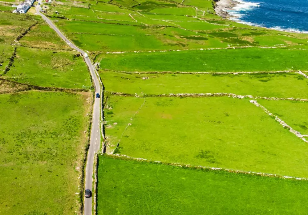 Cars on an open road