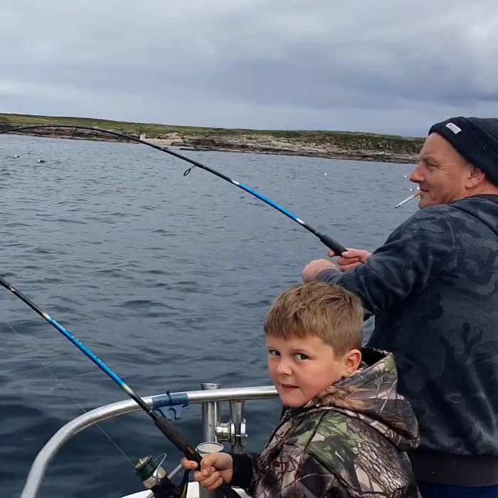 Spinning for Pollack on light gear with Sligo Boat Charters